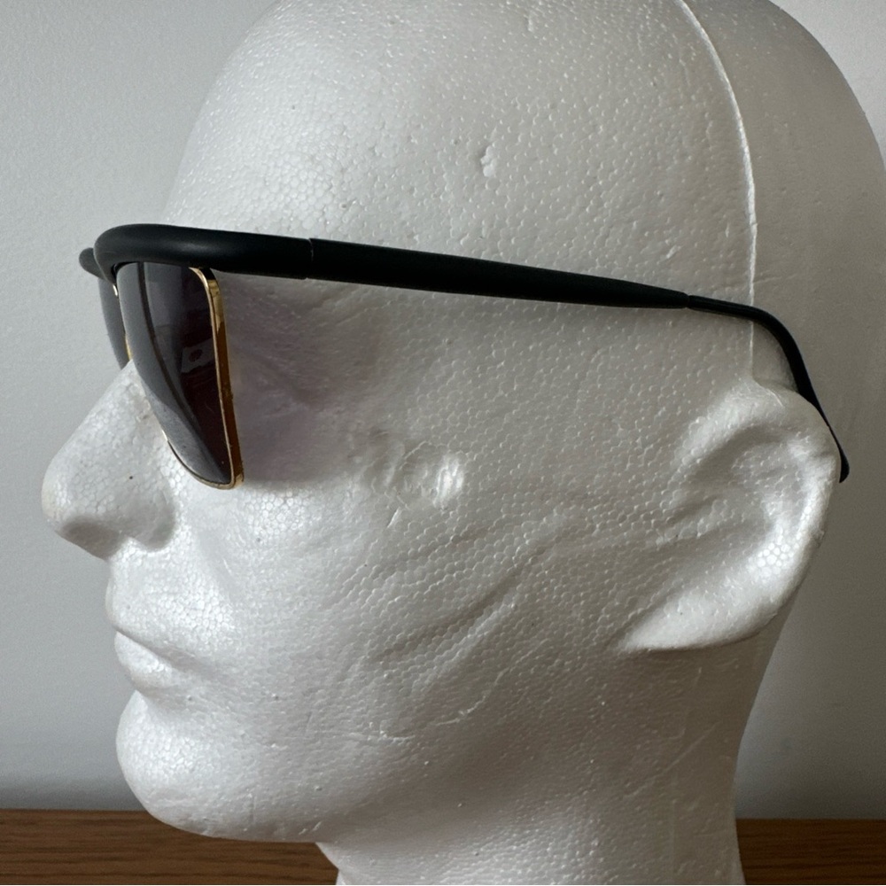 GIANFRANCO FERRE GFF 32 582 Sunglasses ALUTANIUM Blk Gold Rare VINTAGE 80s Italy - Picture 14 of 16